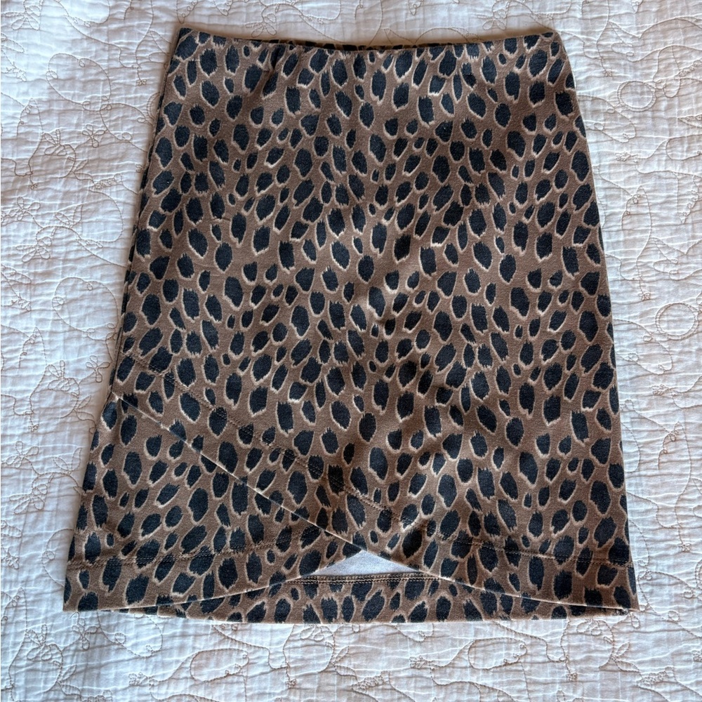 SO Mini Pencil Skirt— Black & Brown
